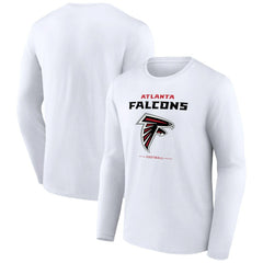 Atlanta Falcons Team Lockup Long Sleeve T-Shirt - White online