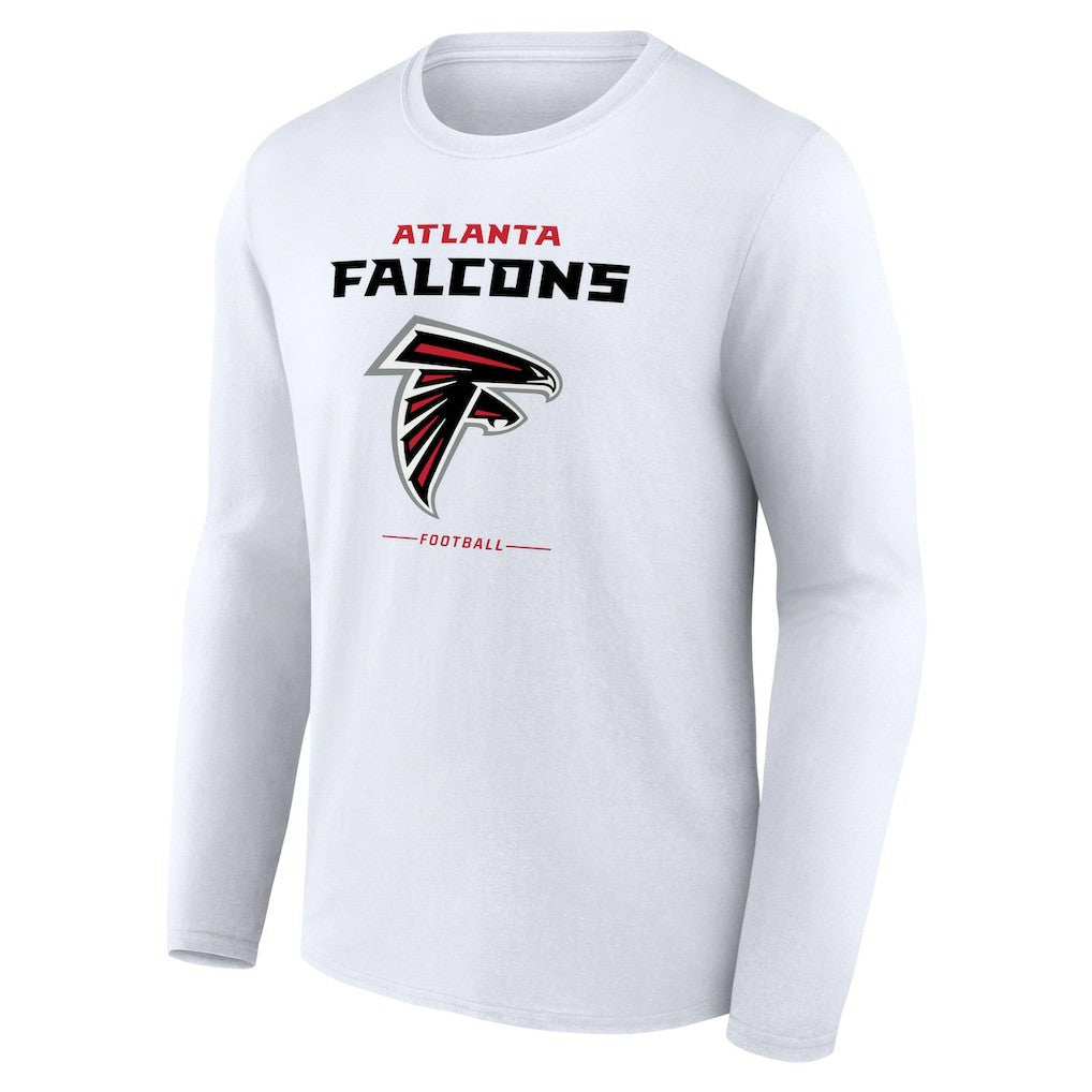 Atlanta Falcons Team Lockup Long Sleeve T-Shirt - White online
