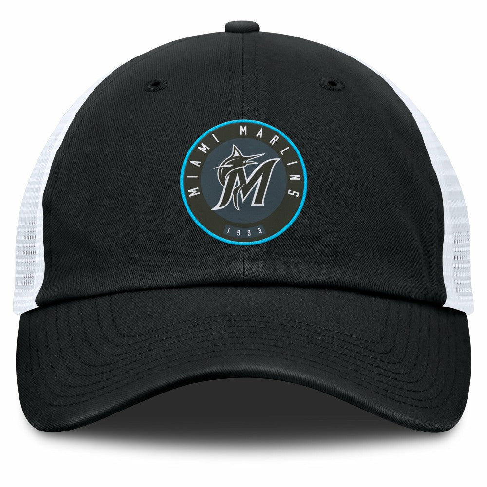 Miami Marlins Averies Adjustable Hat Black/White