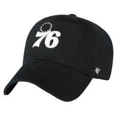 Philadelphia 76ers '47 Core Logo Clean Up Adjustable Hat - Black shop