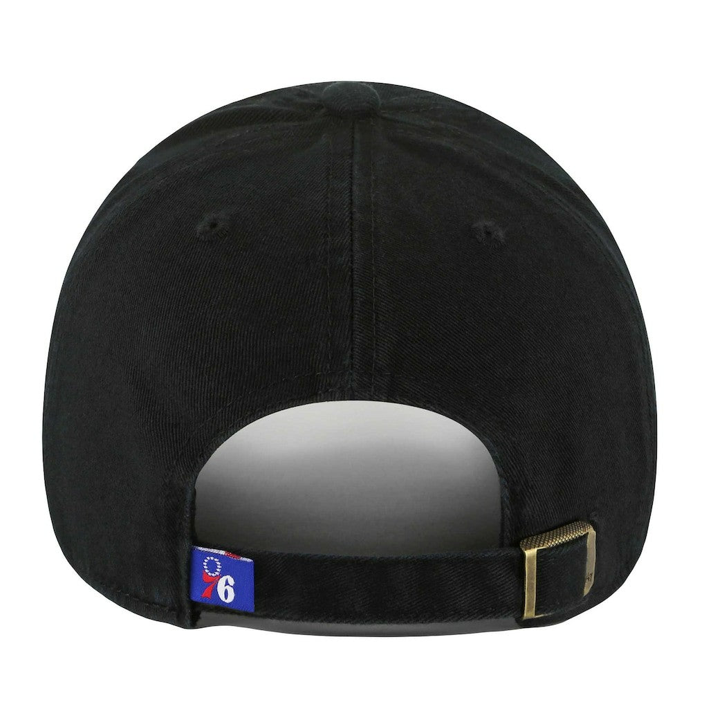 Philadelphia 76ers '47 Core Logo Clean Up Adjustable Hat - Black shop