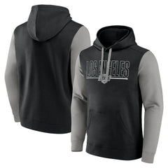 Los Angeles Kings Logo Athletic Deliver Fleece Pullover Hoodie - Black Hoodies