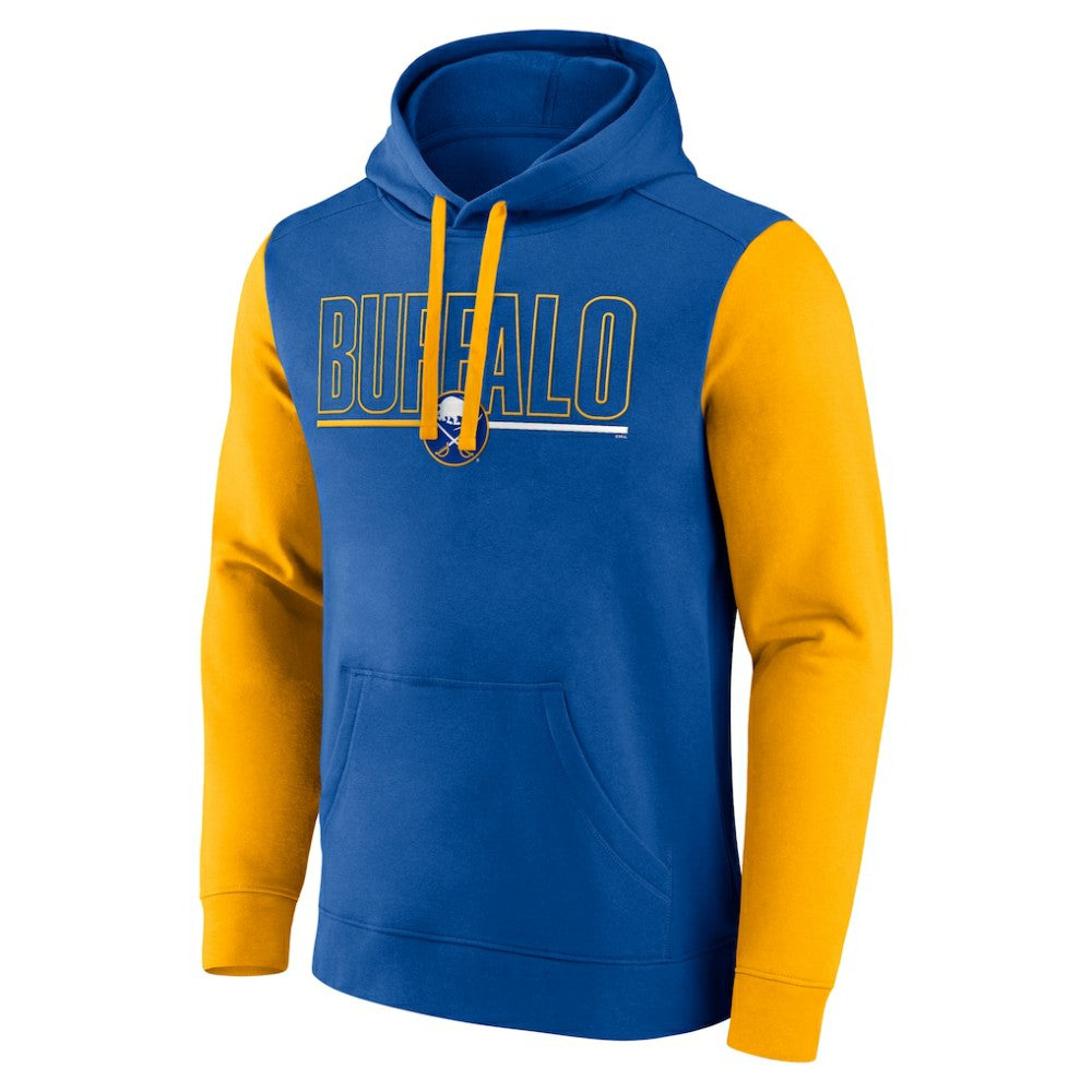 Buffalo Sabres Logo Athletic Deliver Fleece Pullover Hoodie - Royal Hoodies