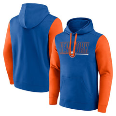 New York Islanders Logo Athletic Deliver Fleece Pullover Hoodie - Royal Hoodies