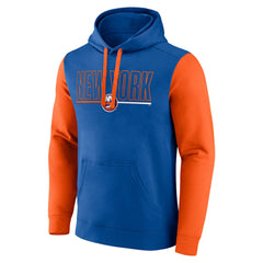 New York Islanders Logo Athletic Deliver Fleece Pullover Hoodie - Royal Hoodies
