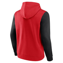 New Jersey Devils Logo Athletic Deliver Fleece Pullover Hoodie - Red Jerseys