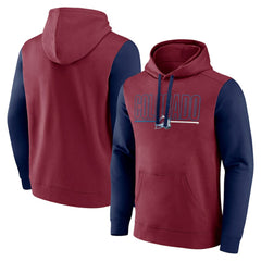Colorado Avalanche Logo Athletic Deliver Fleece Pullover Hoodie - Burgundy Hoodies