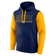 Nashville Predators Logo Athletic Deliver Fleece Pullover Hoodie - Navy Hoodies