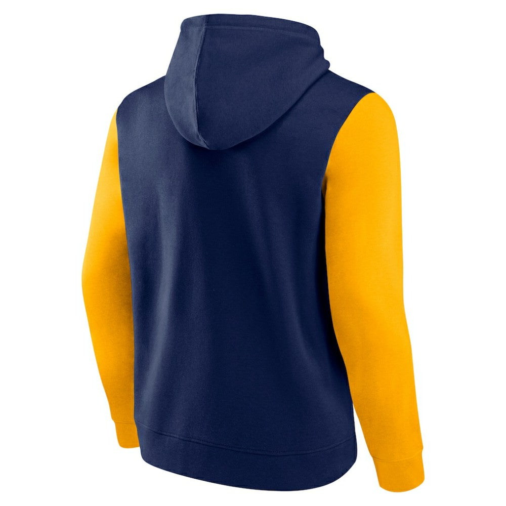 Nashville Predators Logo Athletic Deliver Fleece Pullover Hoodie - Navy Hoodies