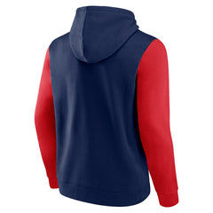 Columbus Blue Jackets Logo Athletic Deliver Fleece Pullover Hoodie - Navy Hoodies
