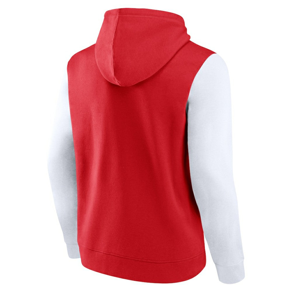 Detroit Red Wings Logo Athletic Deliver Fleece Pullover Hoodie - Red Hoodies