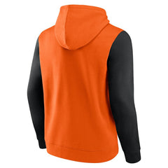 Philadelphia Flyers Logo Athletic Deliver Fleece Pullover Hoodie - Orange Hoodies