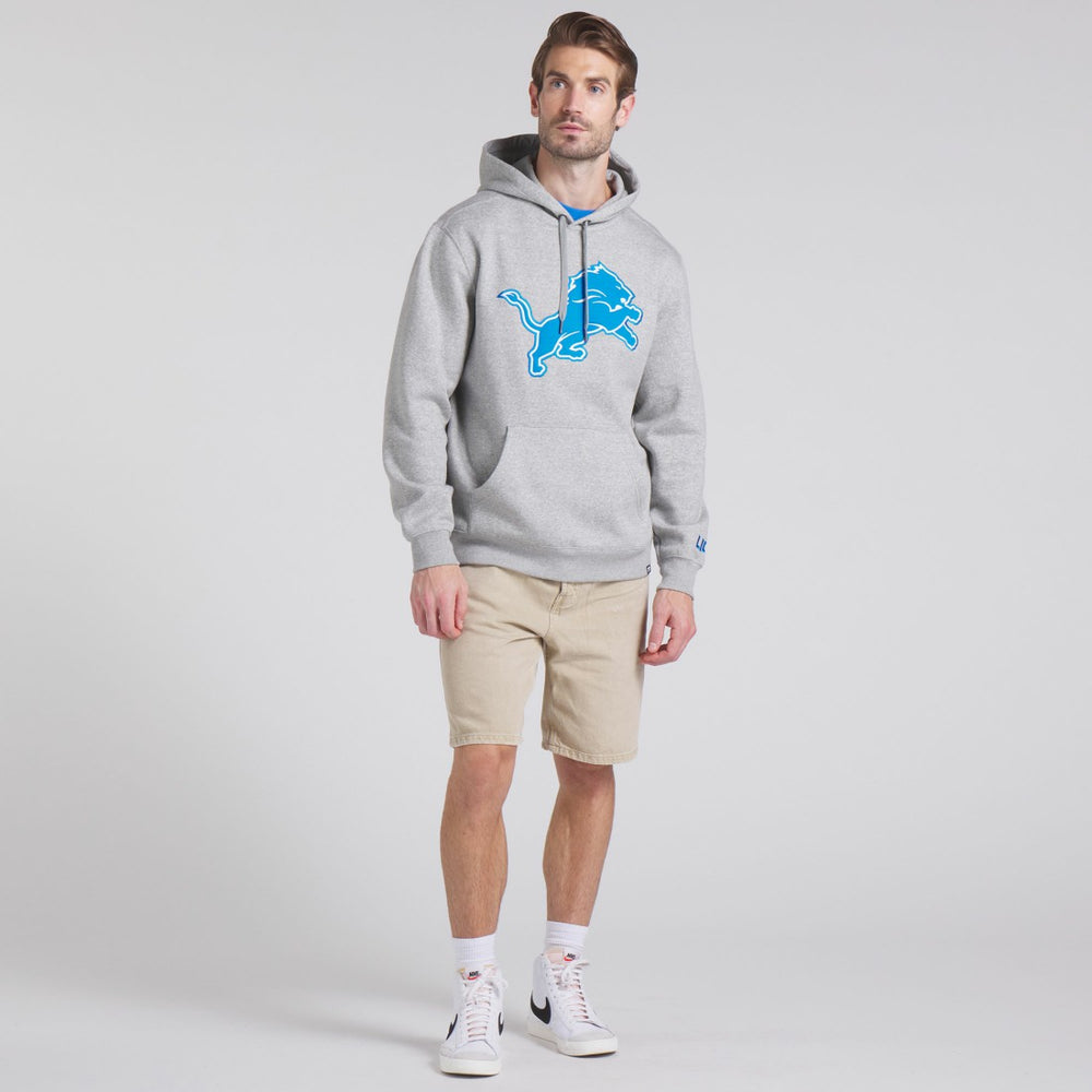 Detroit Lions Legacy Fleece Pullover Hoodie - Heather Gray on sale
