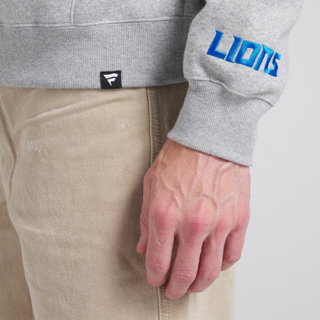 Detroit Lions Legacy Fleece Pullover Hoodie - Heather Gray on sale