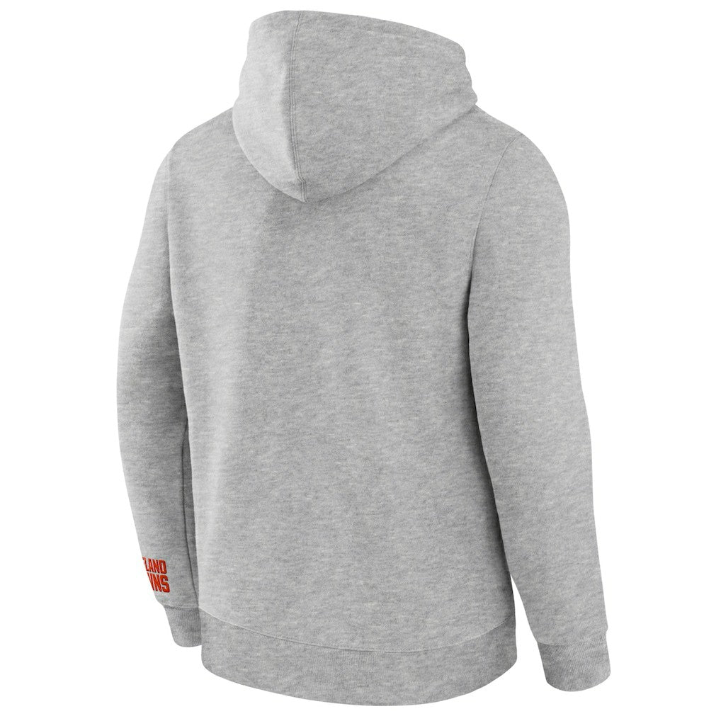 Cleveland Browns Legacy Fleece Pullover Hoodie - Heather Gray for sale