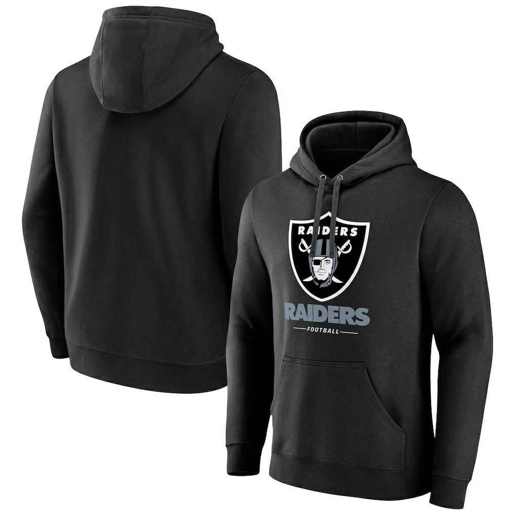 Las Vegas Raiders Team Lockup Pullover Hoodie - Black sale