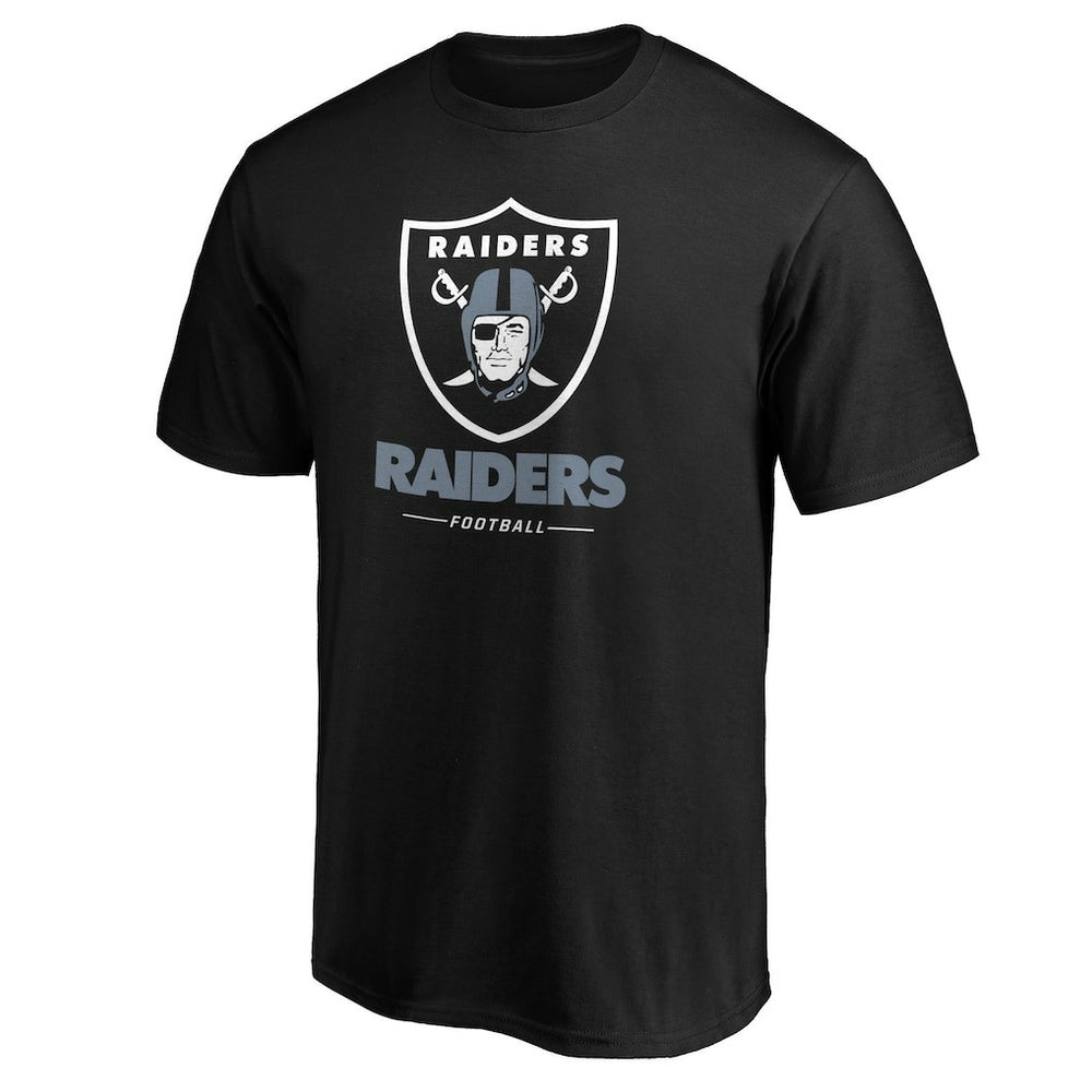 Las Vegas Raiders Team Lockup T-Shirt - Black cheap