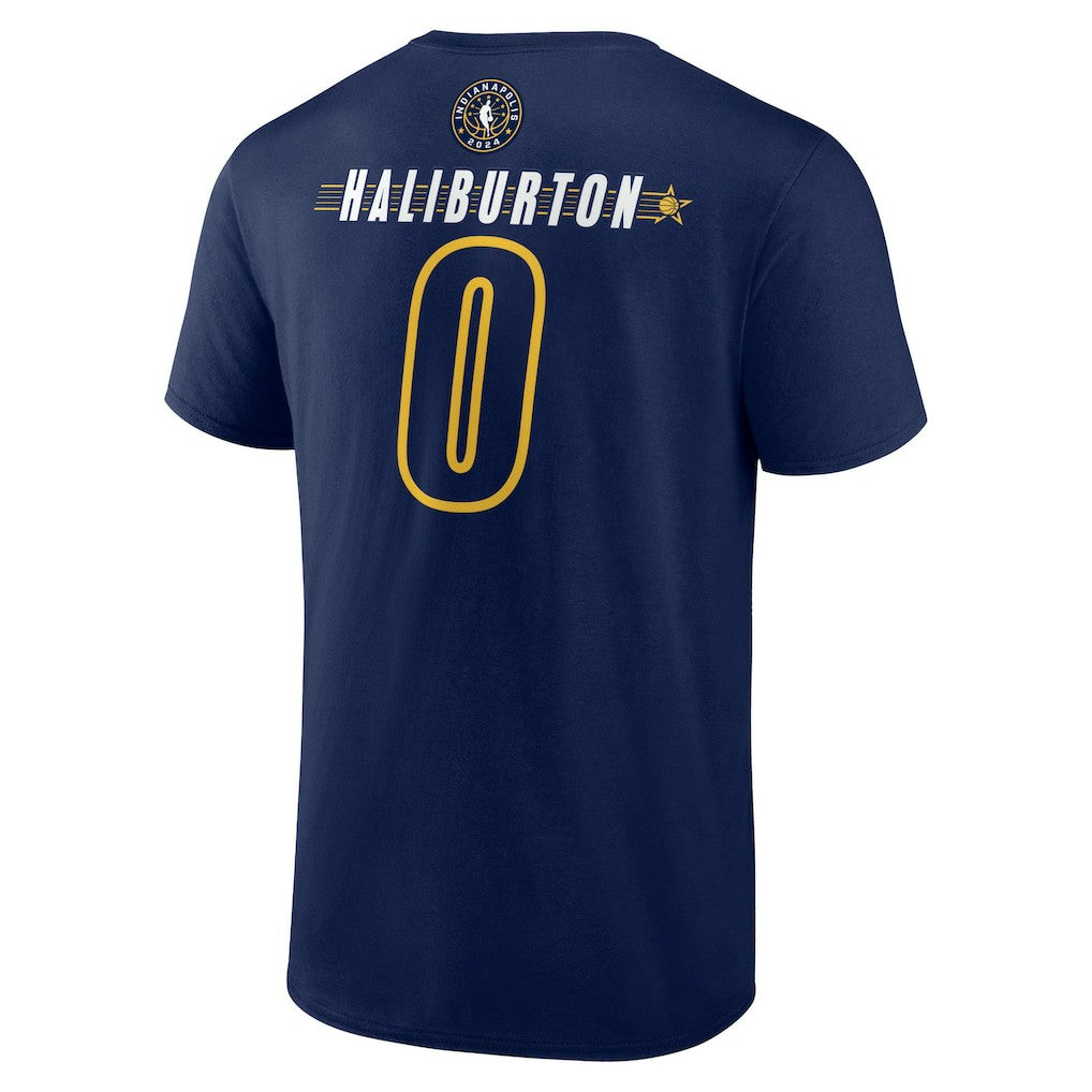 Tyrese Haliburton 2024 NBA All-Star Game Rebound Battle Name & Number T-Shirt - Navy on sale