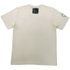 Brooklyn Nets NBA x Two Hype Unisex Culture & Hoops T-Shirt - Cream for sale