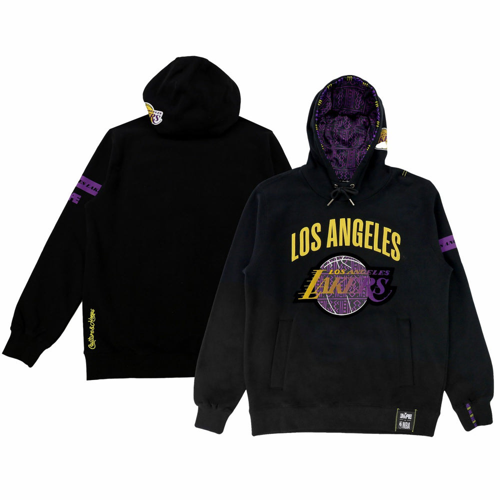 Los Angeles Lakers NBA x Two Hype Unisex Culture & Hoops Heavyweight Pullover Hoodie - Black discount