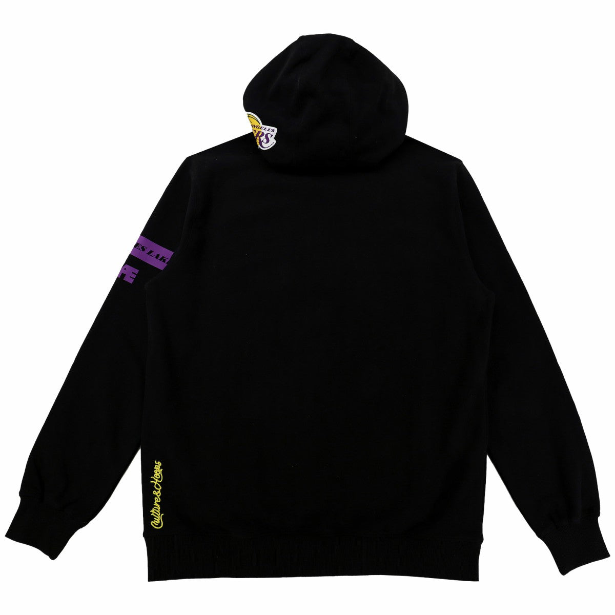 Los Angeles Lakers NBA x Two Hype Unisex Culture & Hoops Heavyweight Pullover Hoodie - Black discount