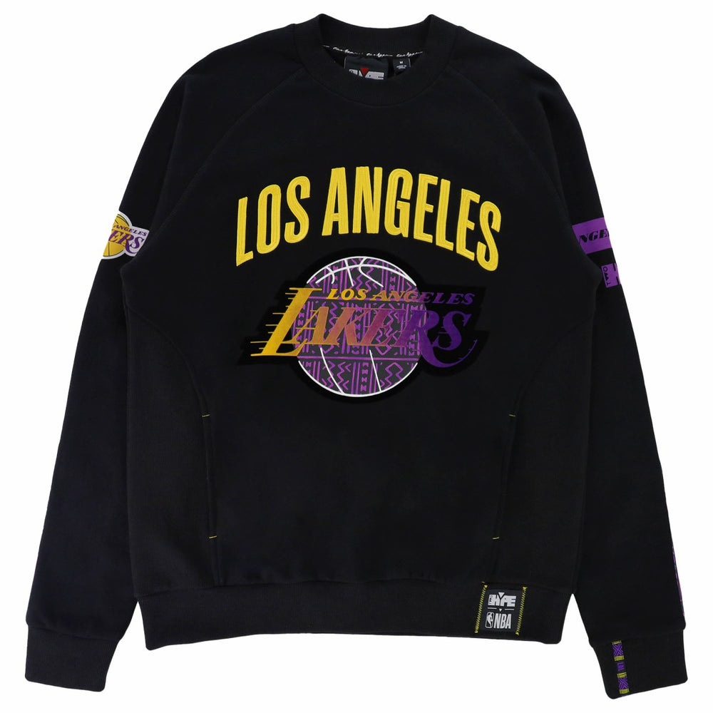 Los Angeles Lakers NBA x Two Hype Unisex Culture & Hoops Heavyweight Pullover Sweatshirt - Black cheap