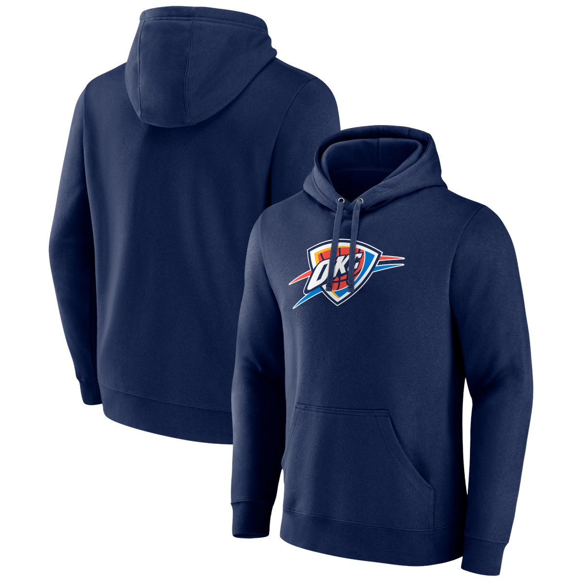 Oklahoma City Thunder Primary Logo Pullover Hoodie - Navy outlet