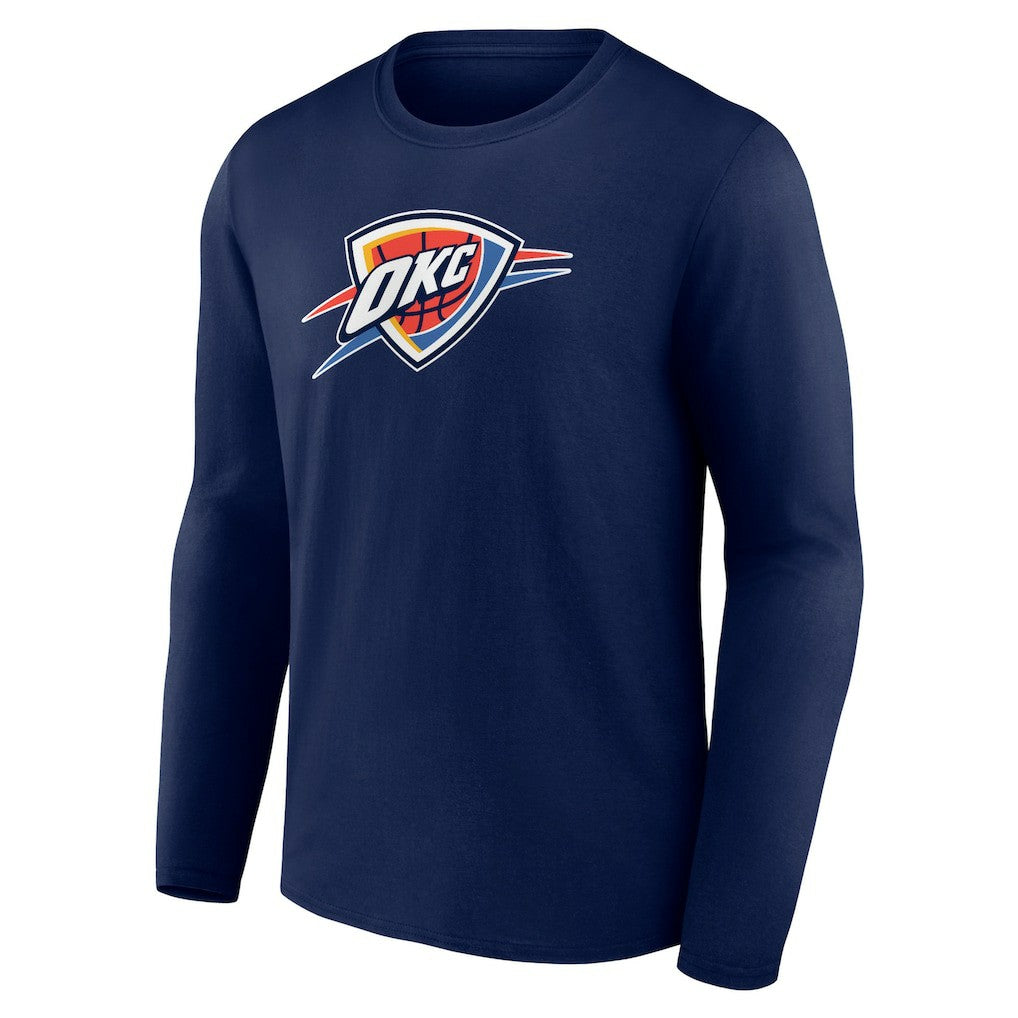 Oklahoma City Thunder Primary Logo Long Sleeve T-Shirt - Navy outlet