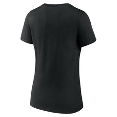 Phoenix Suns Women's Primary Logo V-Neck T-Shirt - Black outlet