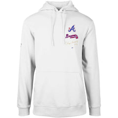 Atlanta Braves Levelwear City Connect Podium Baseline Pullover Hoodie White