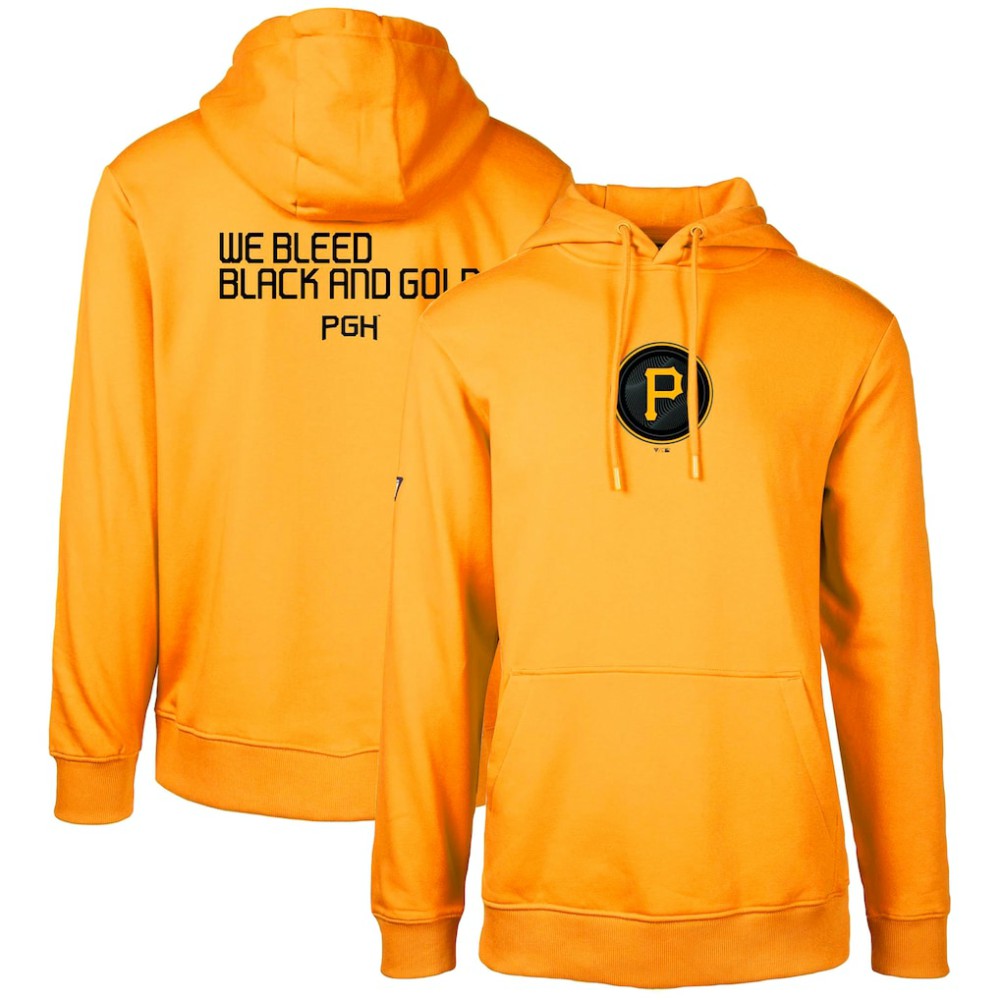Pittsburgh Pirates Levelwear City Connect Podium Core 2.0 Pullover Hoodie Gold