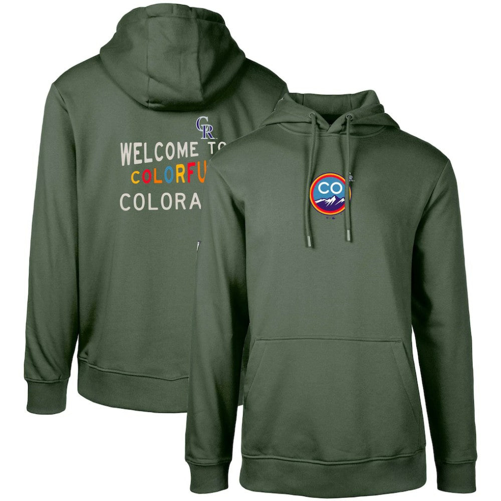 Colorado Rockies Levelwear City Connect Podium Core 2.0 Pullover Hoodie Green