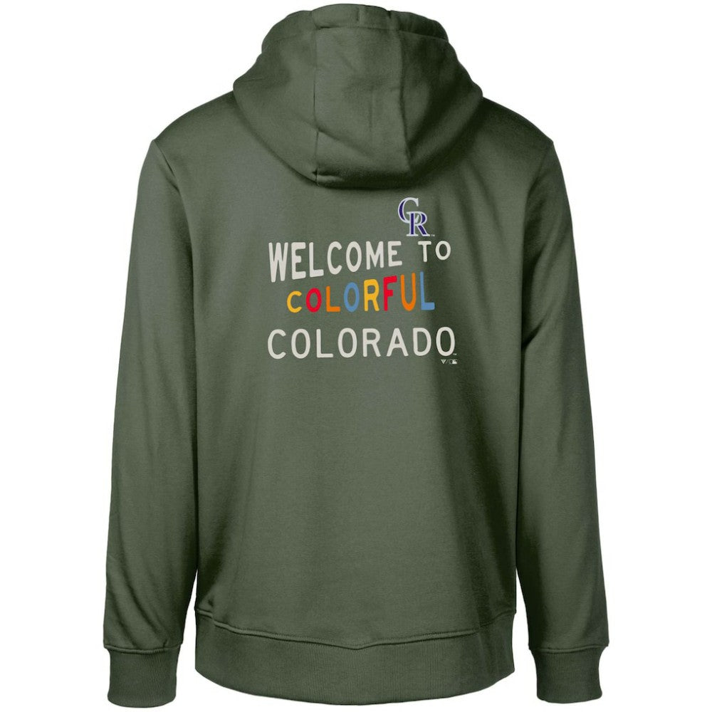 Colorado Rockies Levelwear City Connect Podium Core 2.0 Pullover Hoodie Green