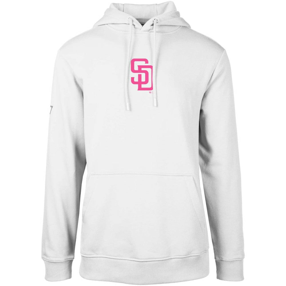 San Diego Padres Levelwear City Connect Podium Core 2.0 Pullover Hoodie White