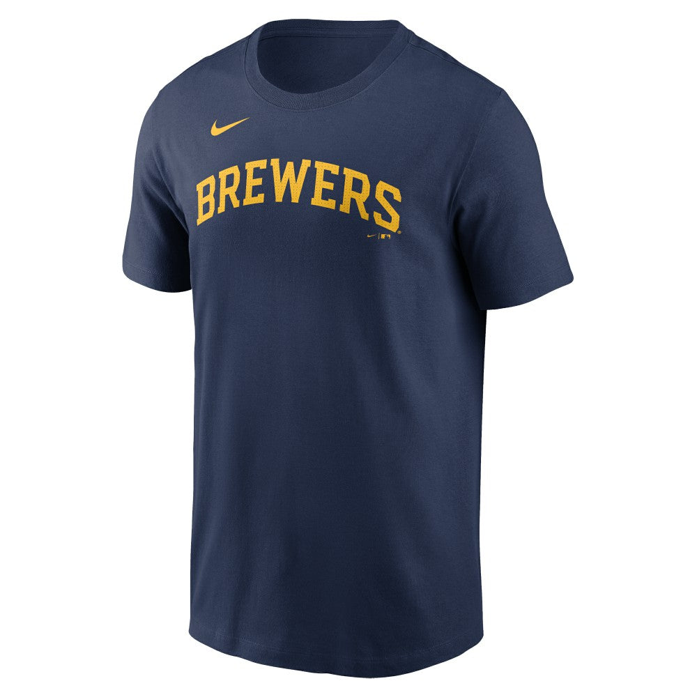 Rhys Hoskins Milwaukee Brewers Fuse Name & Number T-Shirt Navy