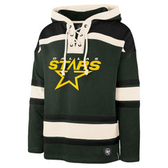 Mike Modano Dallas Stars '47 Retired Player Name & Number Lacer Pullover Hoodie - Green Hoodies