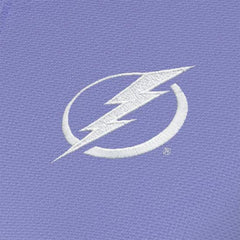 Tampa Bay Lightning Antigua Women's White Logo Finish Quarter-Zip Top - Heather Purple Tops