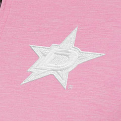 Dallas Stars Antigua Women's White Logo Mentor Quarter-Zip Jacket - Pink Jackets