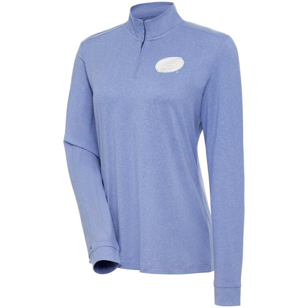 Carolina Hurricanes Antigua Women's White Logo Mentor Quarter-Zip Jacket - Lavender Jackets
