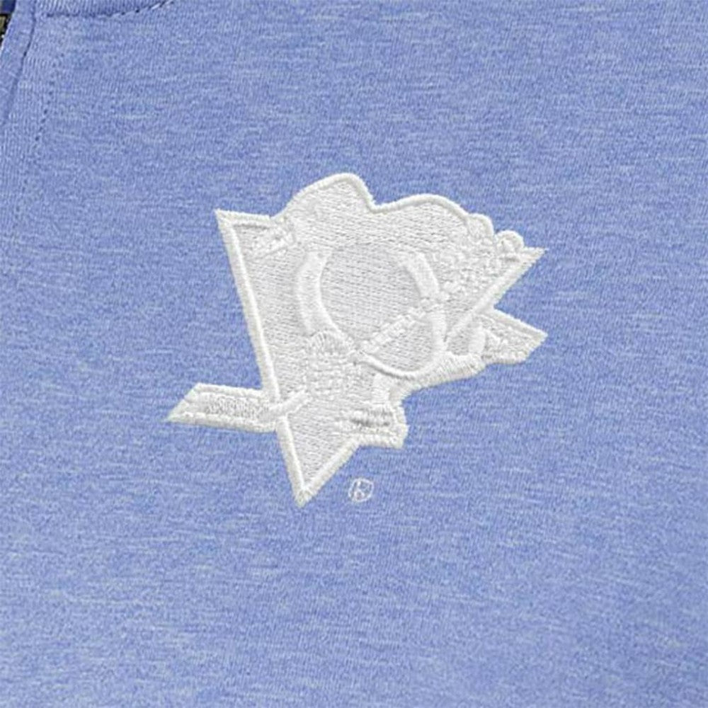 Pittsburgh Penguins Antigua Women's White Logo Mentor Quarter-Zip Jacket - Lavender Jackets