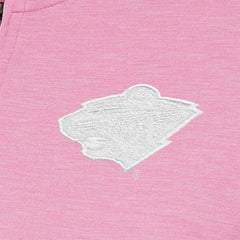 Minnesota Wild Antigua Women's White Logo Mentor Quarter-Zip Jacket - Pink Jackets
