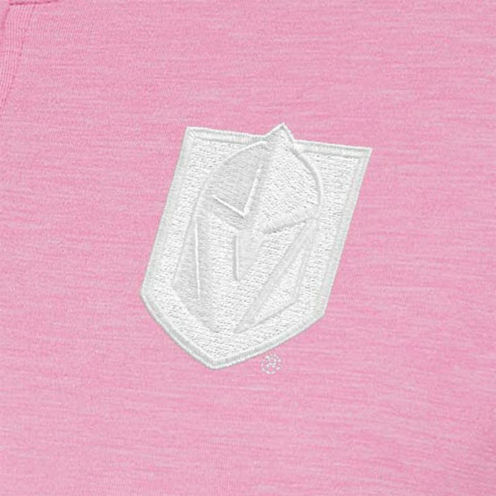 Vegas Golden Knights Antigua Women's White Logo Mentor Quarter-Zip Jacket - Pink Jackets