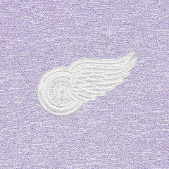 Detroit Red Wings Antigua White Logo Hunk Quarter-Zip Pullover - Lavender Pullover