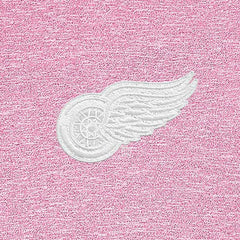 Detroit Red Wings Antigua White Logo Hunk Quarter-Zip Pullover - Pink Pullover