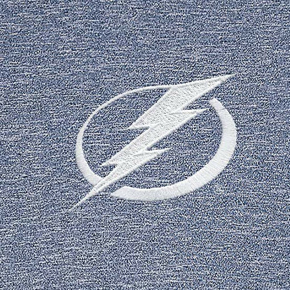 Tampa Bay Lightning Antigua White Logo Hunk Quarter-Zip Pullover - Heather Navy Pullover