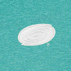 Carolina Hurricanes Antigua White Logo Hunk Quarter-Zip Pullover - Heather Aqua Pullover