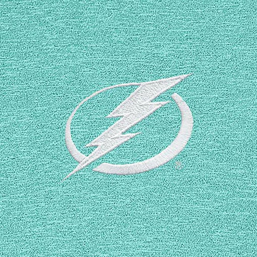 Tampa Bay Lightning Antigua White Logo Hunk Quarter-Zip Pullover - Mint Pullover