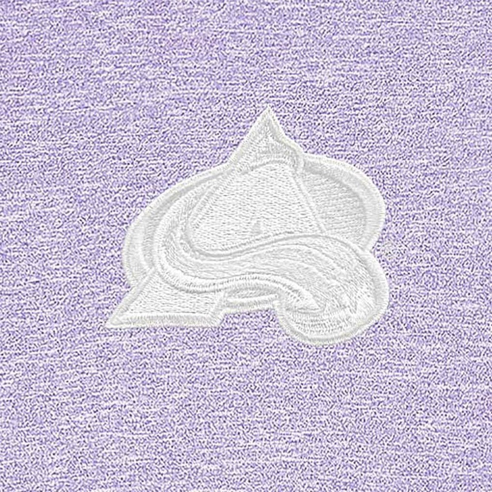 Colorado Avalanche Antigua White Logo Hunk Quarter-Zip Pullover - Lavender Pullover