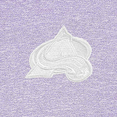 Colorado Avalanche Antigua White Logo Hunk Quarter-Zip Pullover - Lavender Pullover