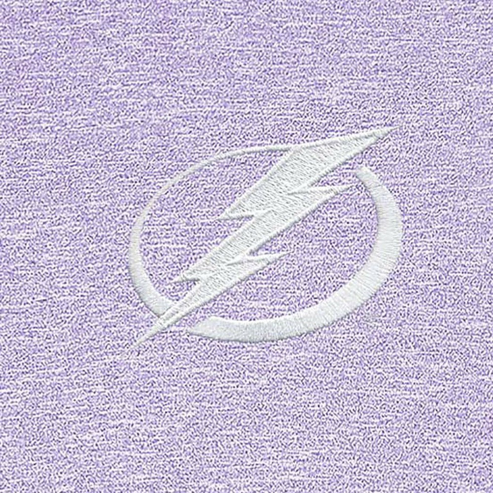 Tampa Bay Lightning Antigua White Logo Hunk Quarter-Zip Pullover - Lavender Pullover